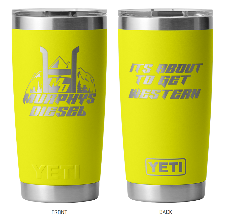 Murphys Diesel Yeti Rambler 20oz Tumbler w/Magslider Lid