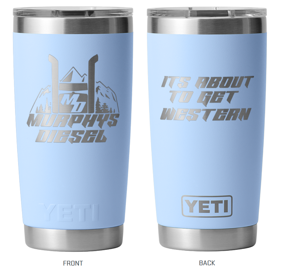 Murphys Diesel Yeti Rambler 20oz Tumbler w/Magslider Lid