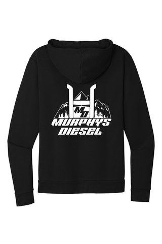 Mountain Logo Zip Up Light Weight Hoodie