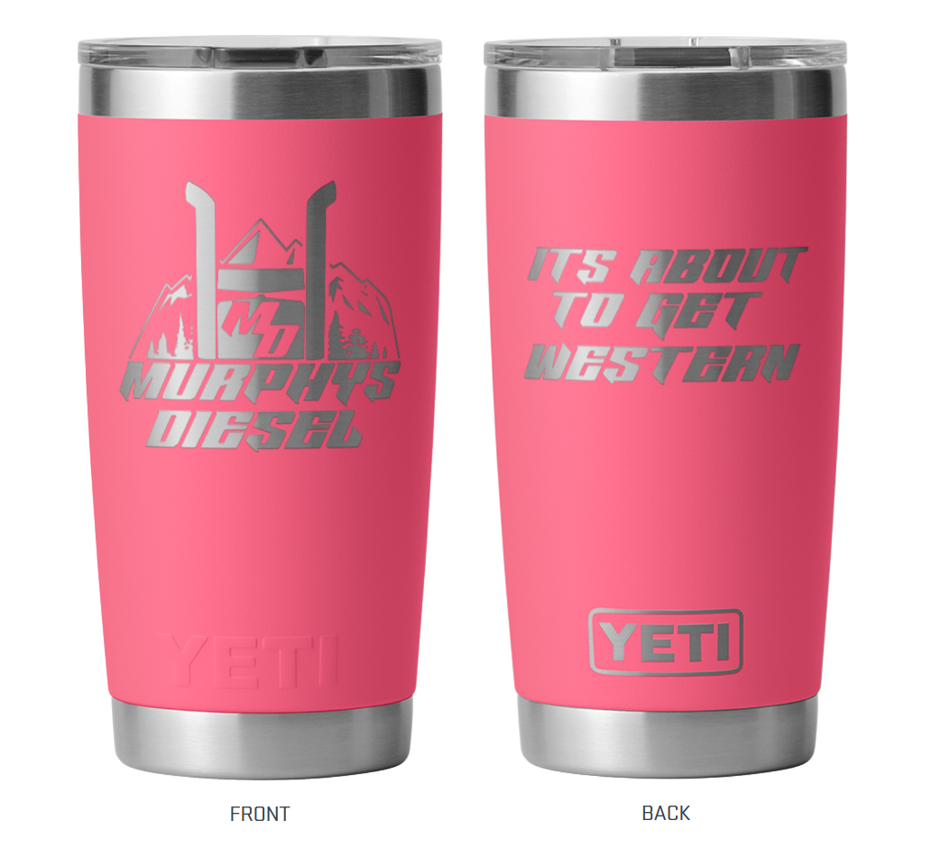 Murphys Diesel Yeti Rambler 20oz Tumbler w/Magslider Lid