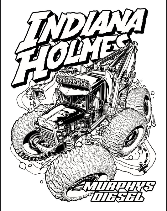 Indiana Holmes Coloring Page