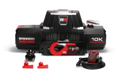 Gladiator V2 F-Type 10,000lb 12v Electric Winch - Synthetic Rope