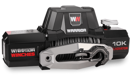 Gladiator F-Type 10,000lb 12v Electric Winch - Synthetic Rope