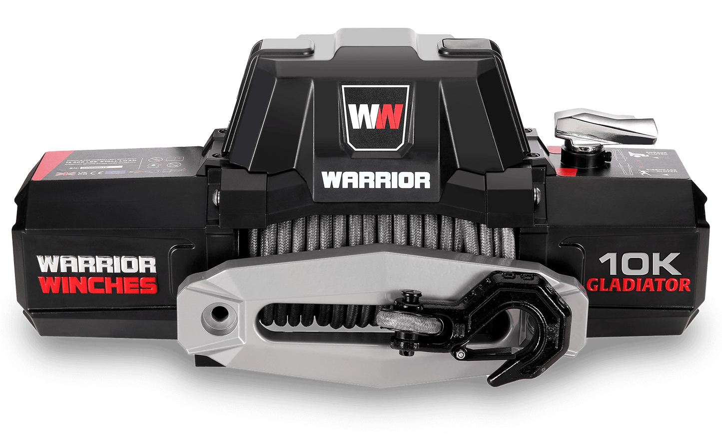 Gladiator F-Type 10,000lb 12v Electric Winch - Synthetic Rope
