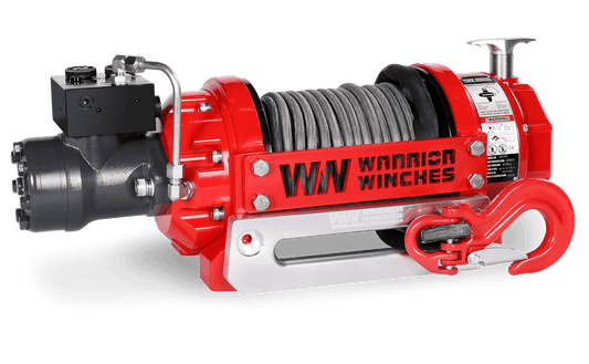 RV10 10,000lb (4.5 Ton) Industrial Hydraulic Winch - Synthetic Rope