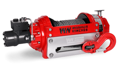 RV15 15,000lb (6.8 Ton) Industrial Hydraulic Winch - Synthetic Rope