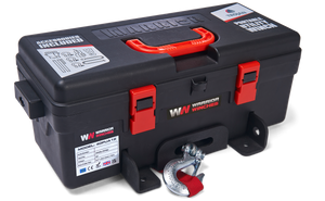 Trojan 4,000lb 12v Portable Utility Winch - Synthetic Rope