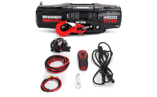 Titan 4,500lb 12v Electric Winch - Synthetic Rope