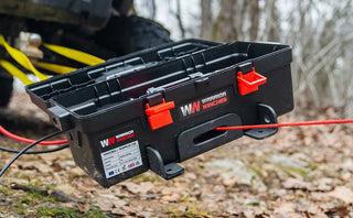 Trojan 4,000lb 12v Portable Utility Winch - Synthetic Rope